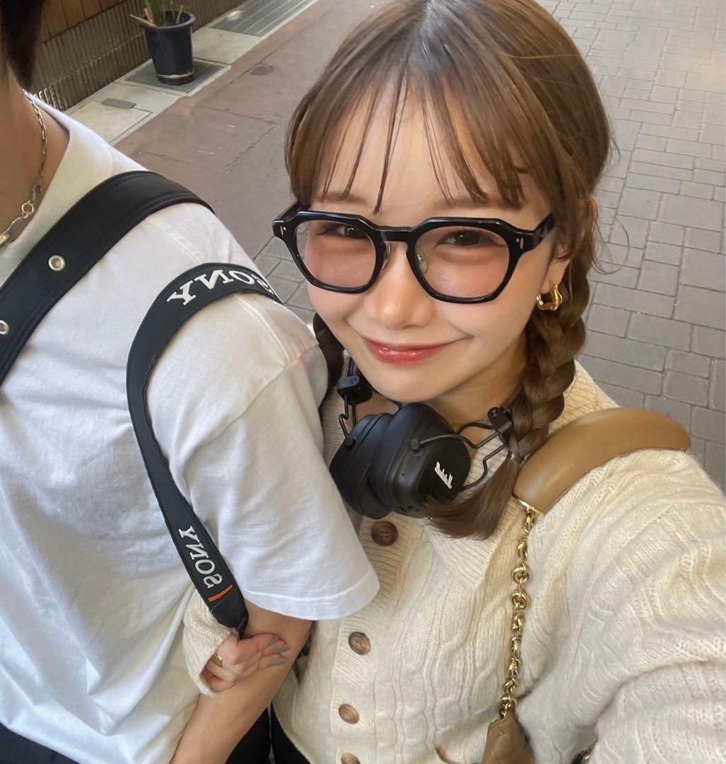 Re:See べっ甲柄 メガネ レザーケース付き - メルカリ