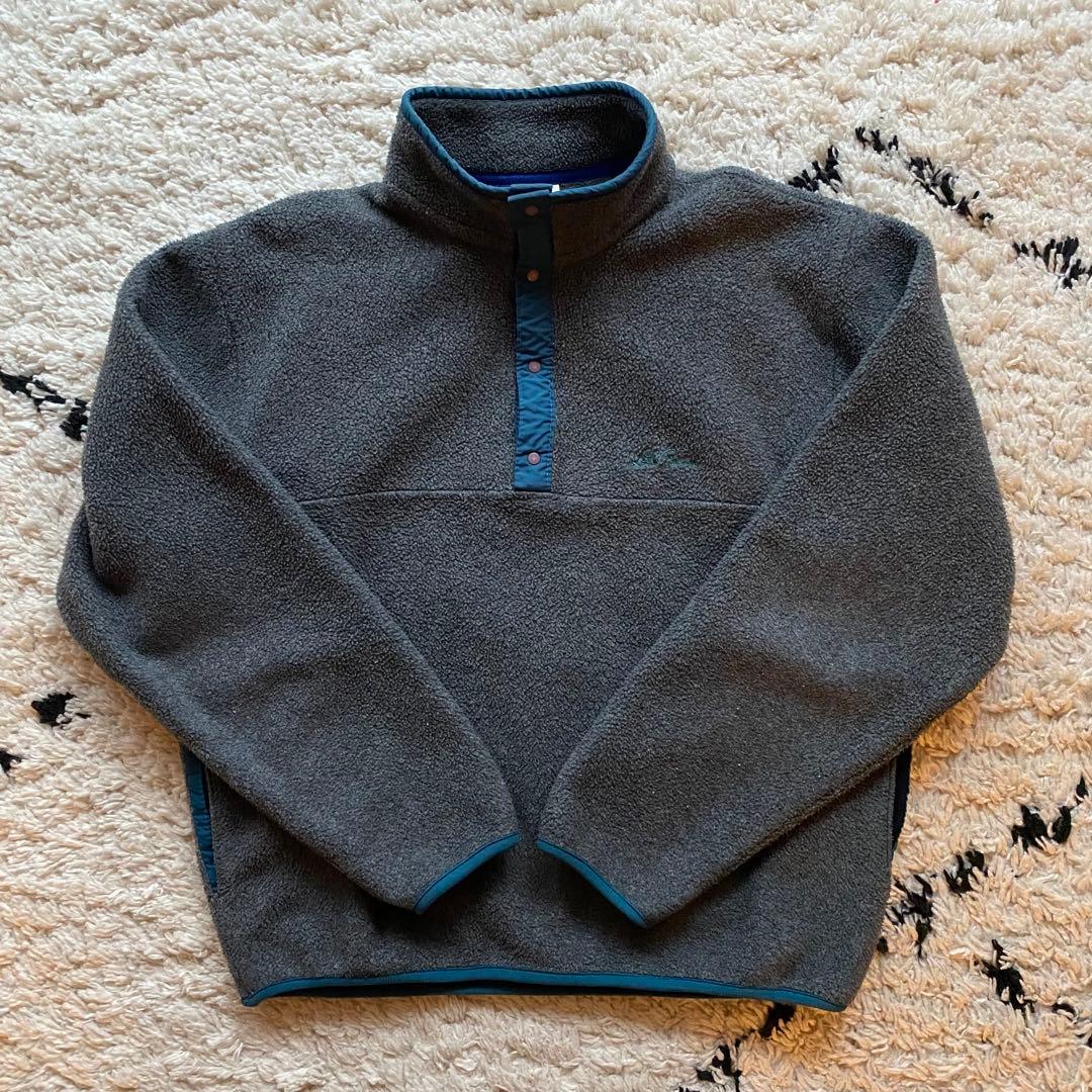80s vintage LLbean エルエルビーン スナップT フリース S位 - メルカリ