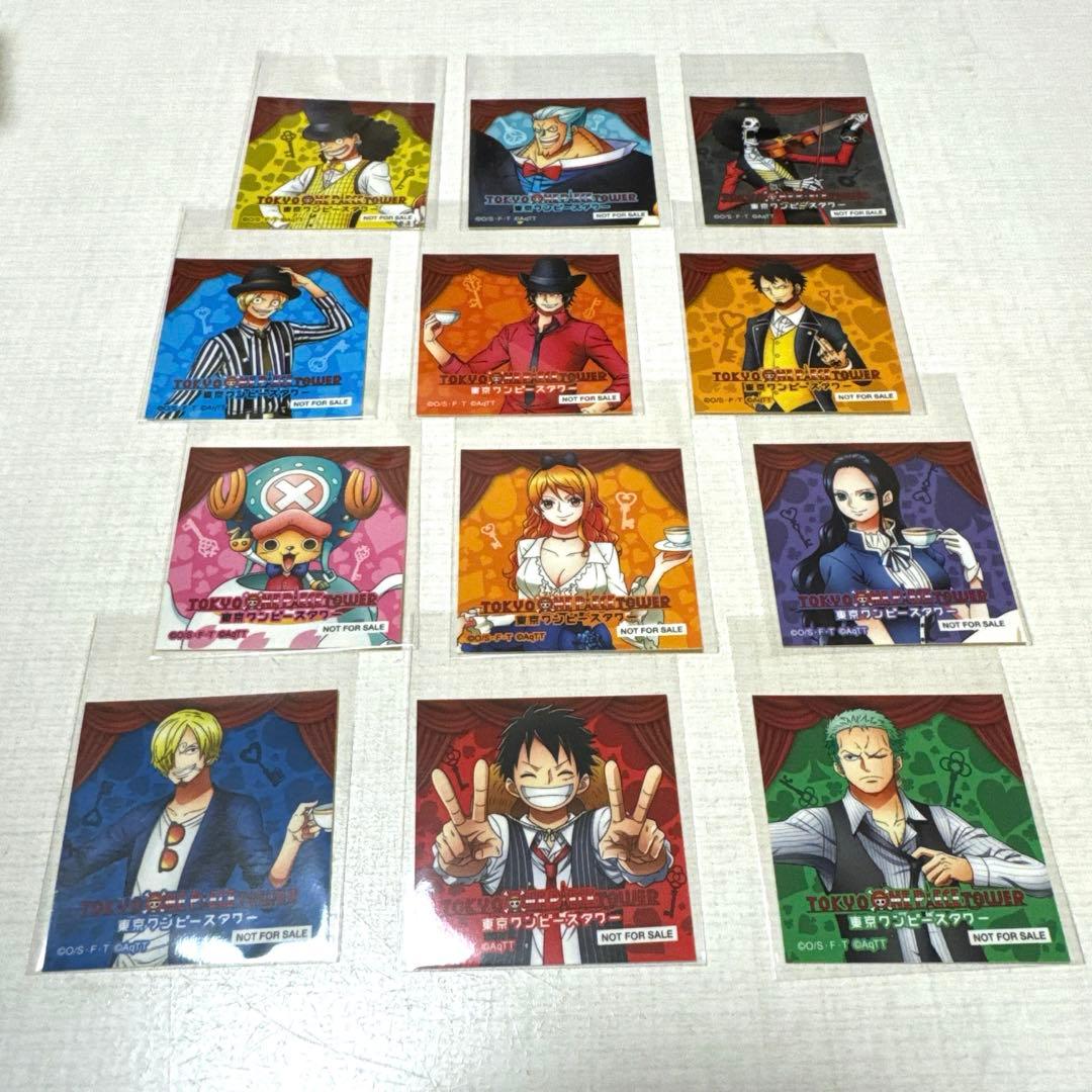 ワンピースタワー4周年ステッカー全12種コンプリート麦わらの一味