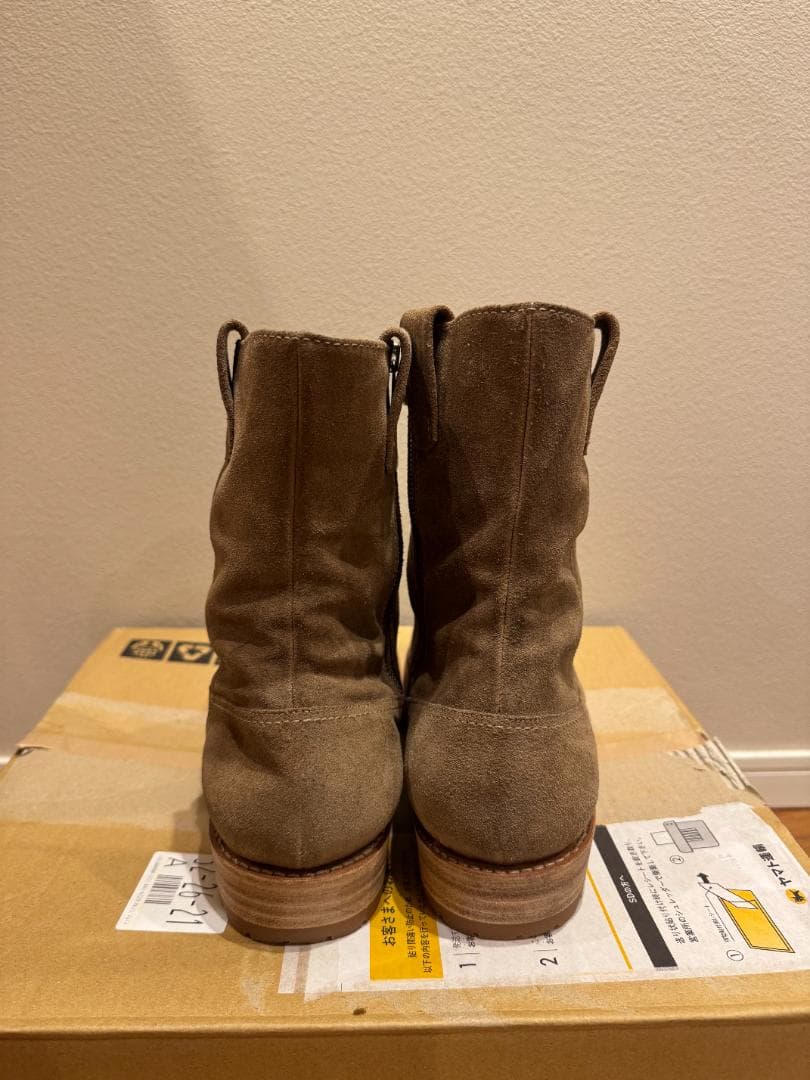 WORKER ZIP UP BOOTS COW LEATHER 定価9万円 - メルカリ