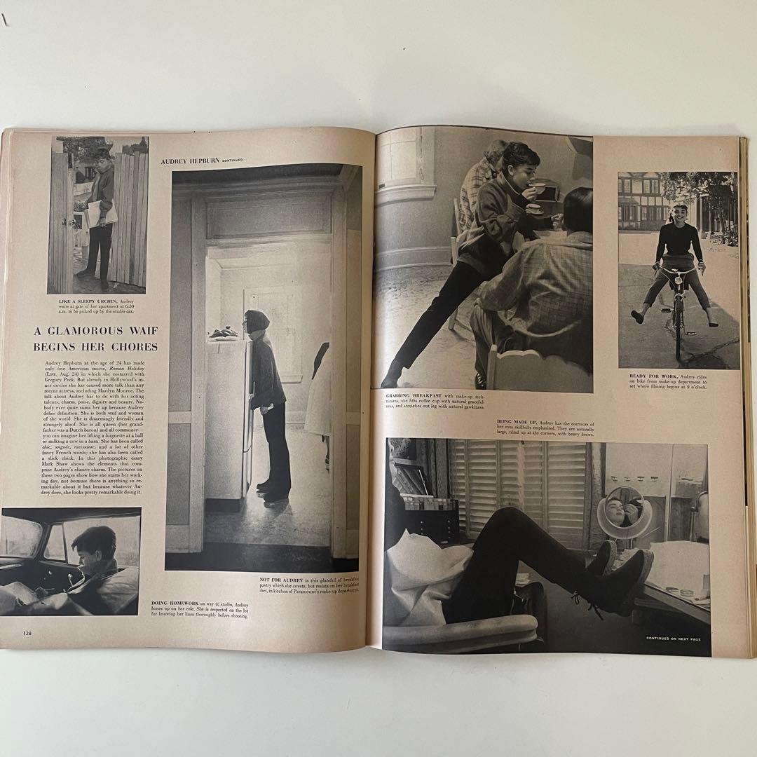 オードリーヘップバーン（表紙）LIFE ライフ ビンテージ雑誌 1953年