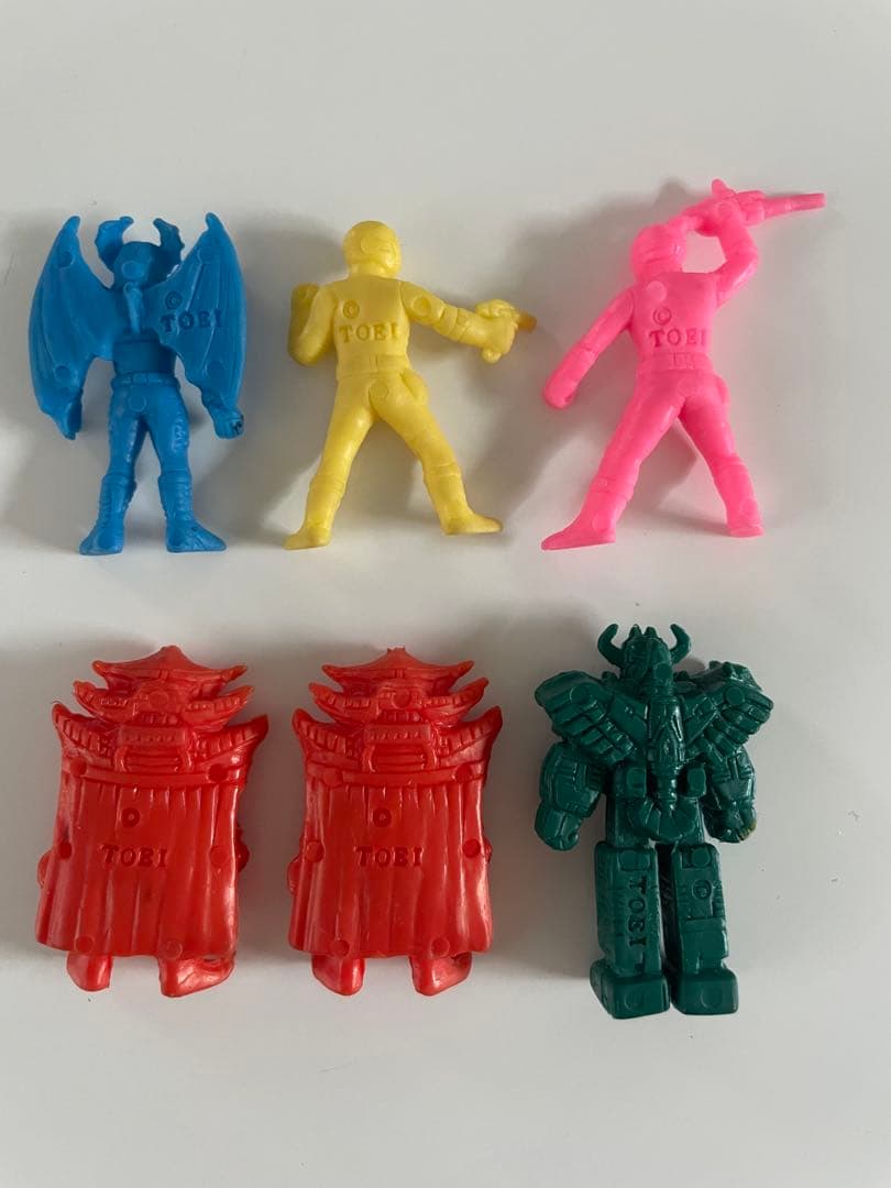 レトロ 星獣戦隊ギンガマン，タイムレンジャー他フィギュア 消しゴム6