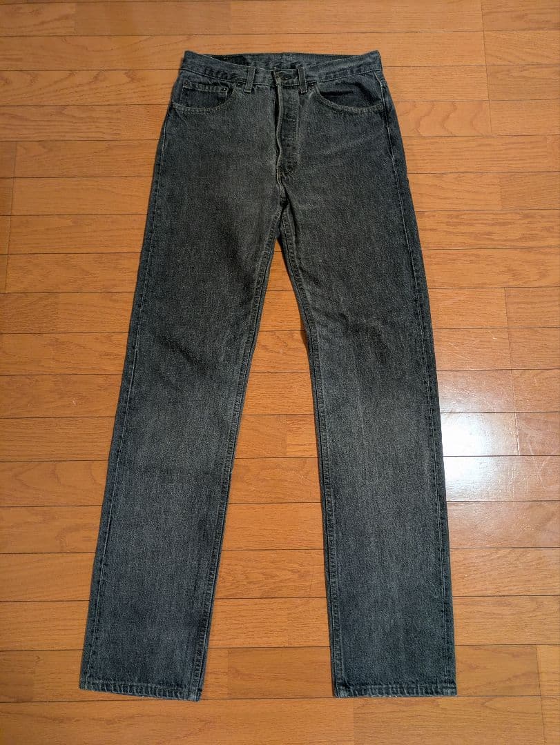 USA Levi's 501 赤文字 先染めブラックデニム W31 L36 - メルカリ
