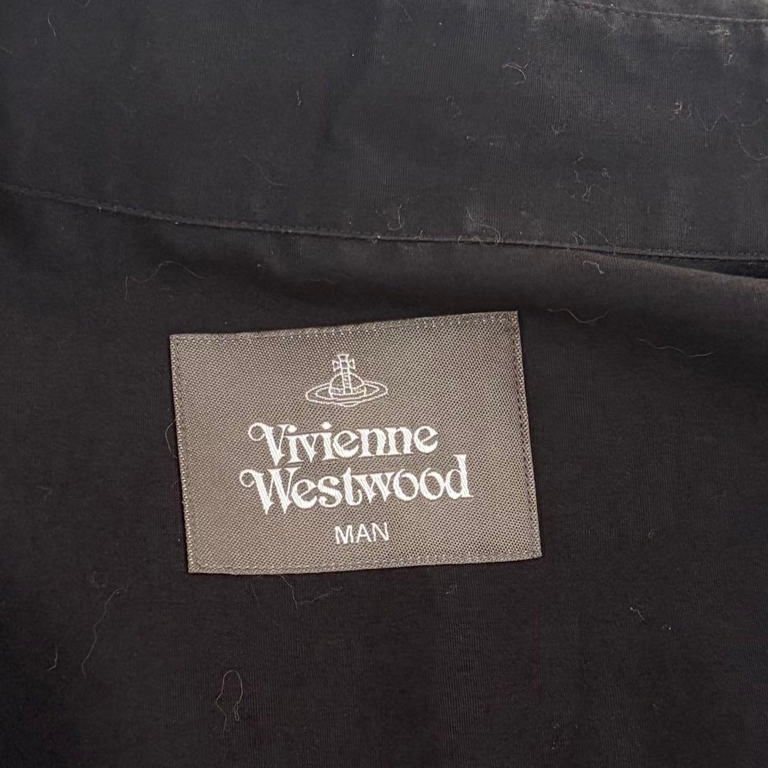 ヴィヴィアンウエストウッド マン スカルプリント オーブ刺繍 シャツ