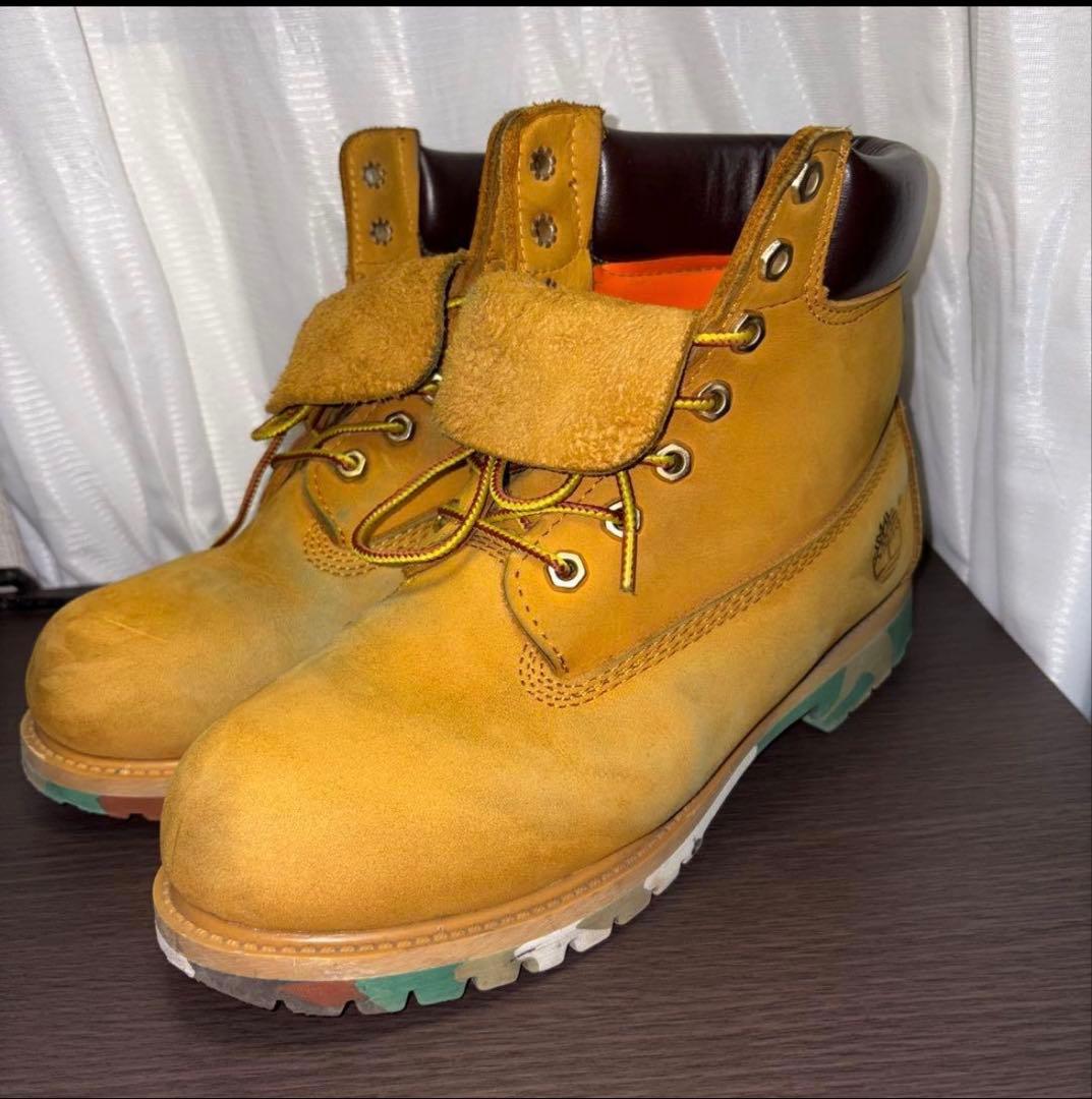 激レア✨ティンバーランド25.5cm｜迷彩ソール｜非売品モデル