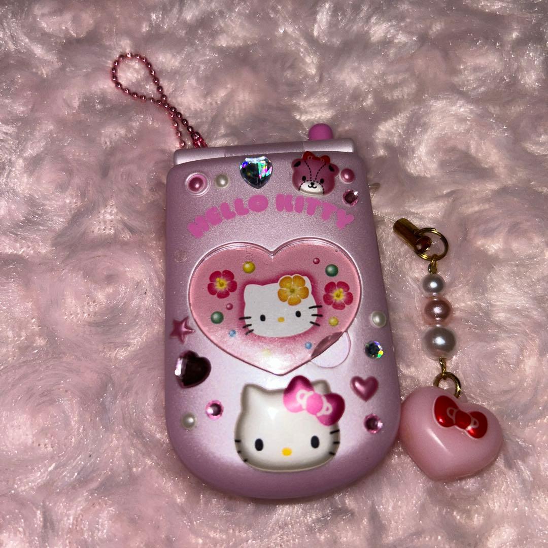 キティ ガラケー キーホルダー サンリオ ガラケーフォトホルダー