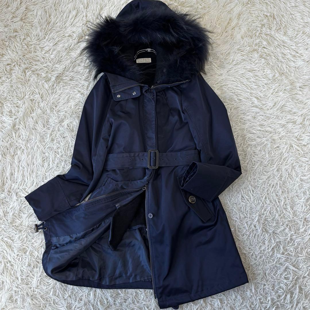 BARNEYS NEWYORK ✨5way撥水モッズコート　ベルテッド　ファー BARNEYS NEWYORK ✨5way撥水モッズコート ベルテッド ファー - メルカリ