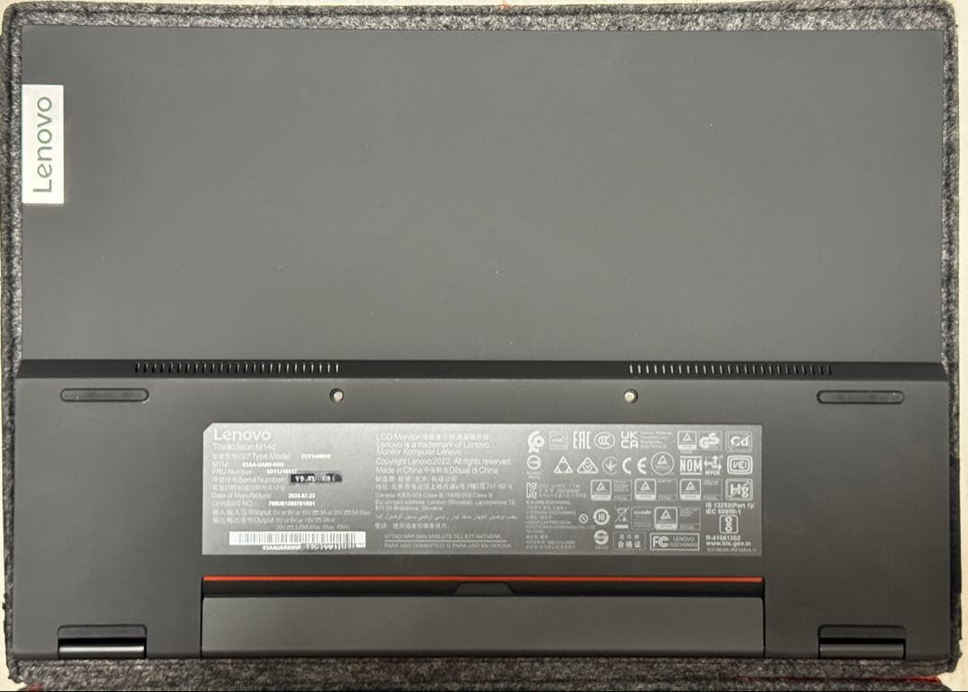 LenovoThinkVision M14d 2台セット保証付 - メルカリ