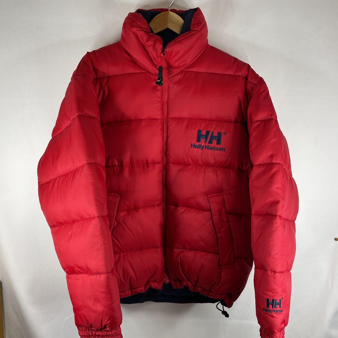 ヘリーハンセン ダウンジャケット リバーシブル 80s 90s 赤 ネイビー