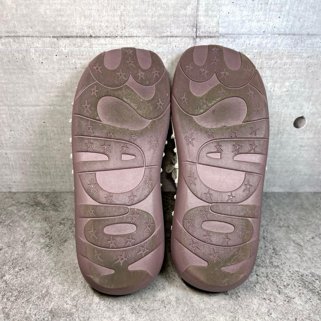 極美品【エスタシオン】お花 レザーメリージェーン/厚底/フラワー