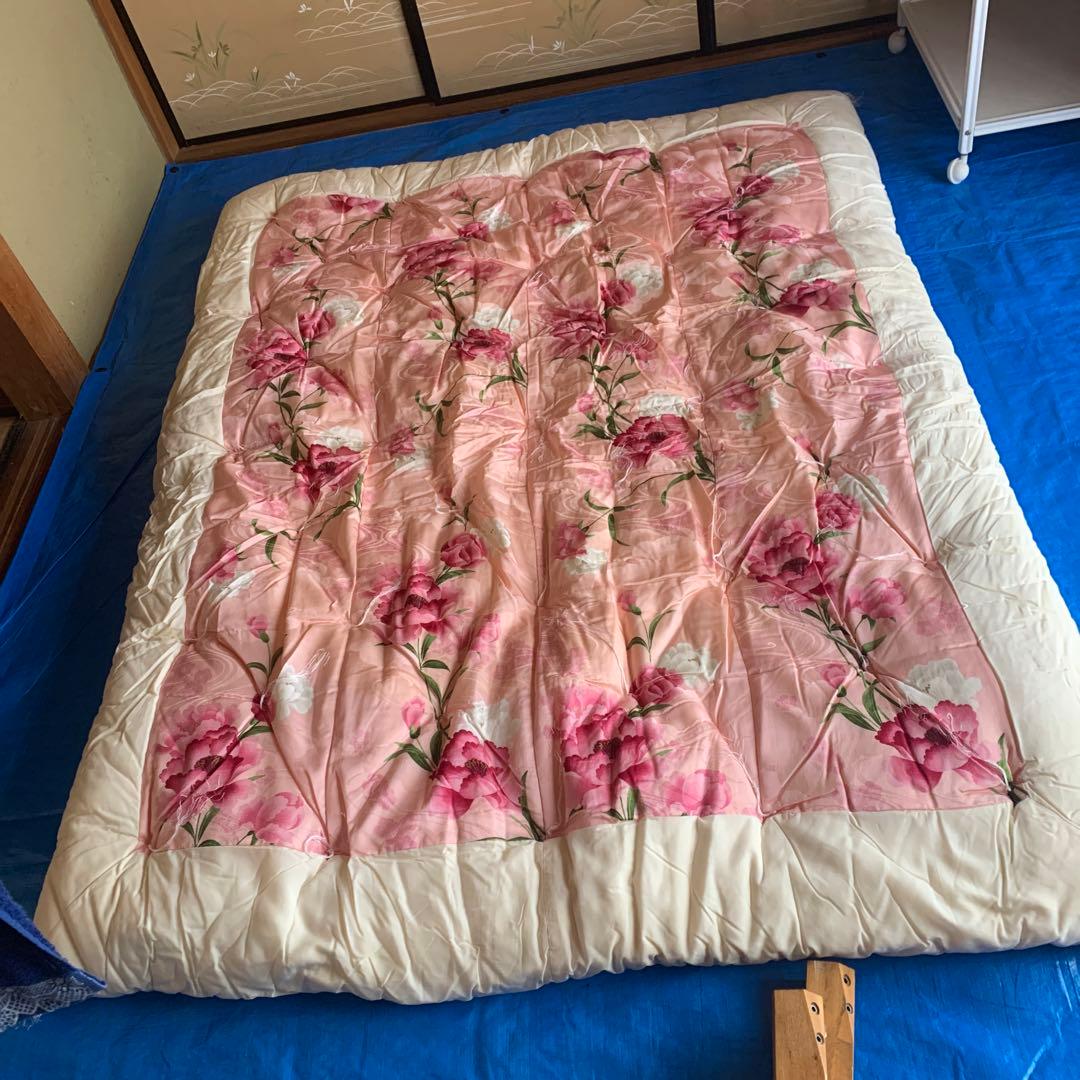 未商品［婚礼布団、敷布団掛布団ダブル]昭和レトロ高級品 - メルカリ