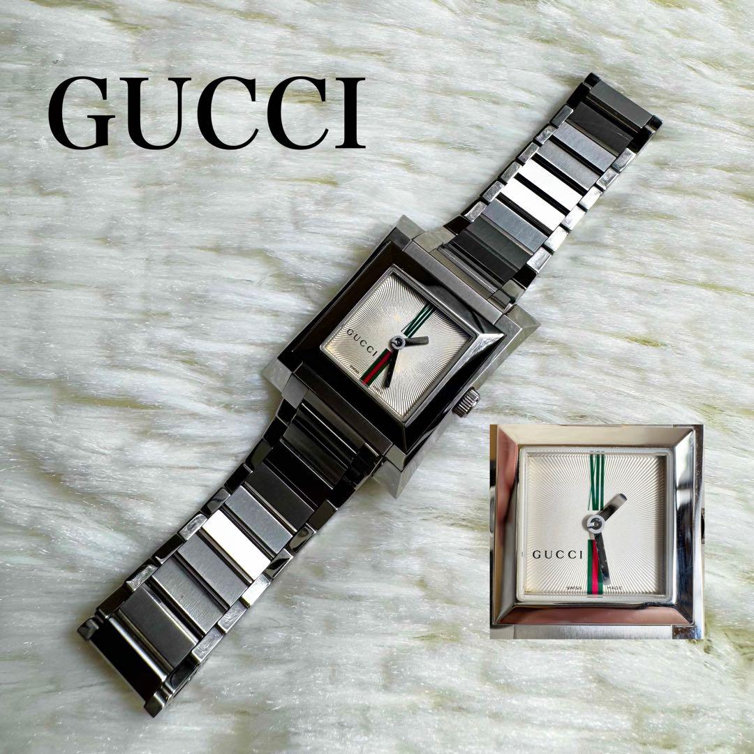 美品⭐️GUCCI 111L スチール 腕時計 クォーツ スクエア 稼動品 美品⭐️GUCCI 111L スチール 腕時計 クォーツ スクエア 稼動品 【公式