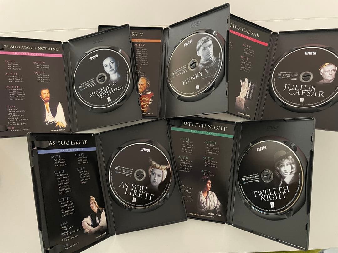 国内盤日本語字幕付　BBC シェイクスピア DVD コレクション 名作3枚セット