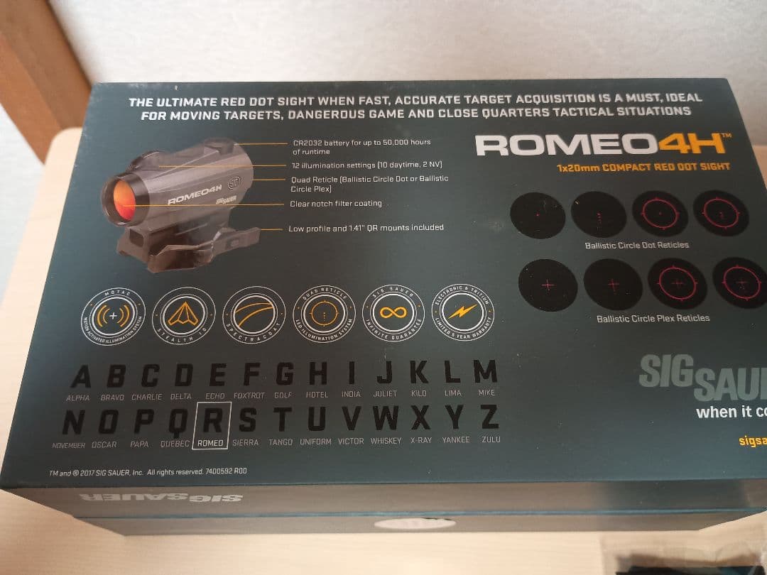 【実物】SIG SAUER ROMEO4H 1x20mm ドットサイト《美品》