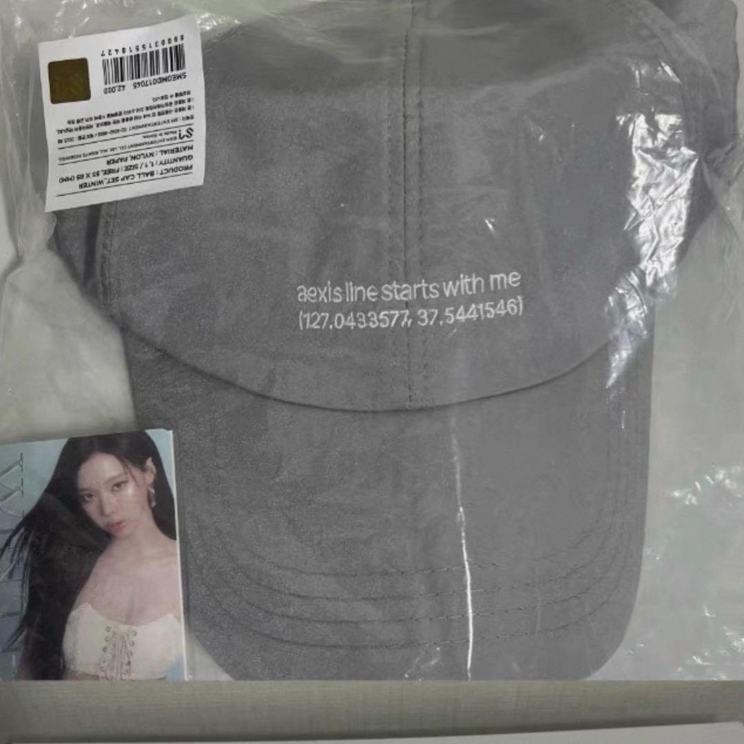 ウィンター　aespa ソウルコン キャップ　トレカ付き aespa ウィンター Dirty work キャップ トレカ 韓国 POPUP - メルカリ