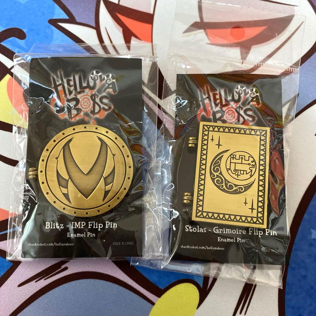 ヘルヴァボス ストラス ブリッツ ピンバッジ グリモワール 未使用