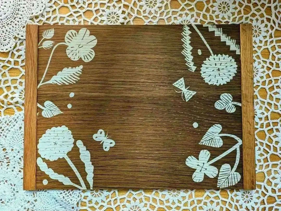 ✾鹿児島睦✾【2個セット】木製ナチュラル御膳・おぼん・プレート