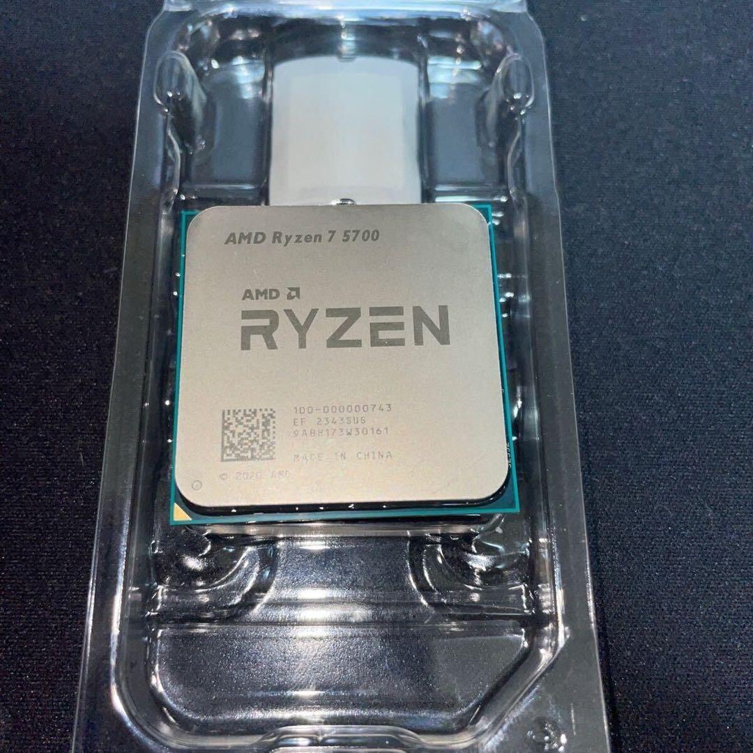 AMD Ryzen 7 5700 動作確認済 純正クーラー付DDR4 16gb