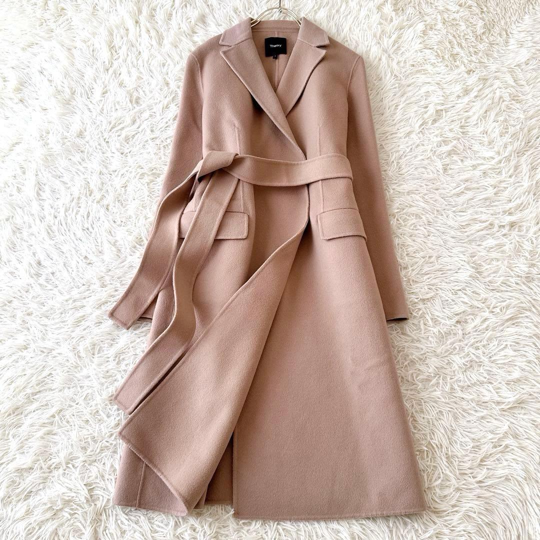 セオリー 22AW✨カシミヤ リバーコート ダブルフェイス ベルト