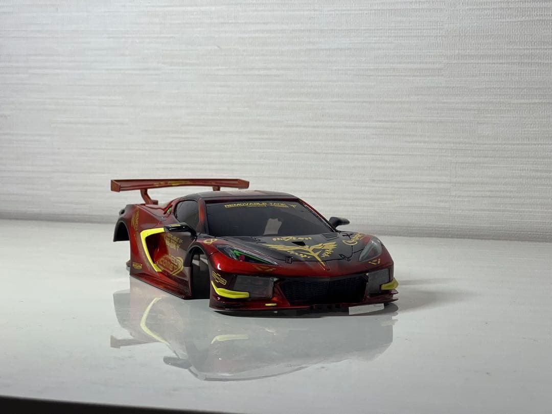 京商ミニッツシボレーコルベット C8.R ホワイトボディ 京商 シボレー コルベット C8.R ホワイトボディセット ホイール付/RWD