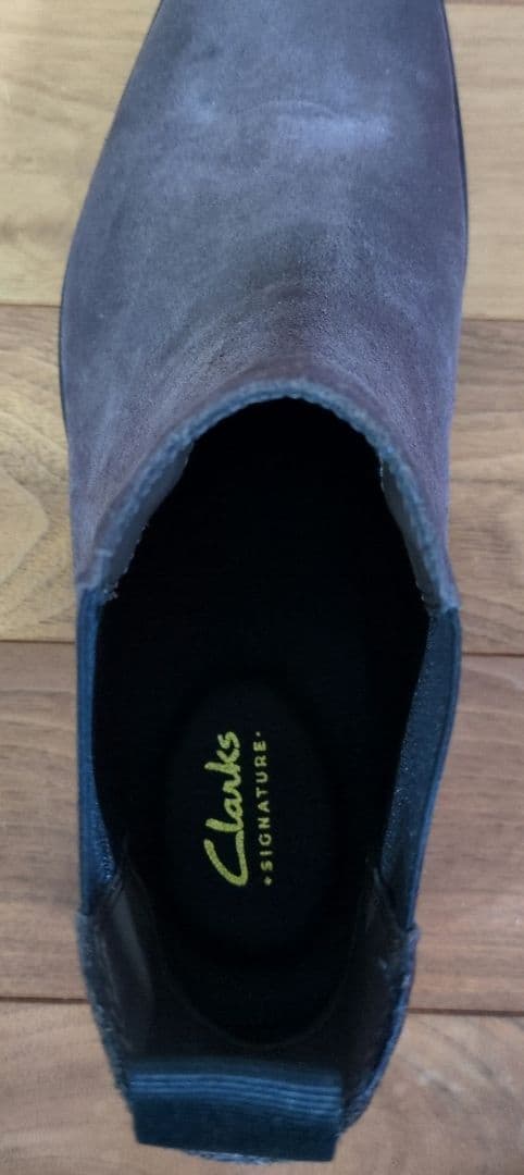 ◆新品◆【Clarks】サイドゴアブーツ Dark Brown 25.5cm