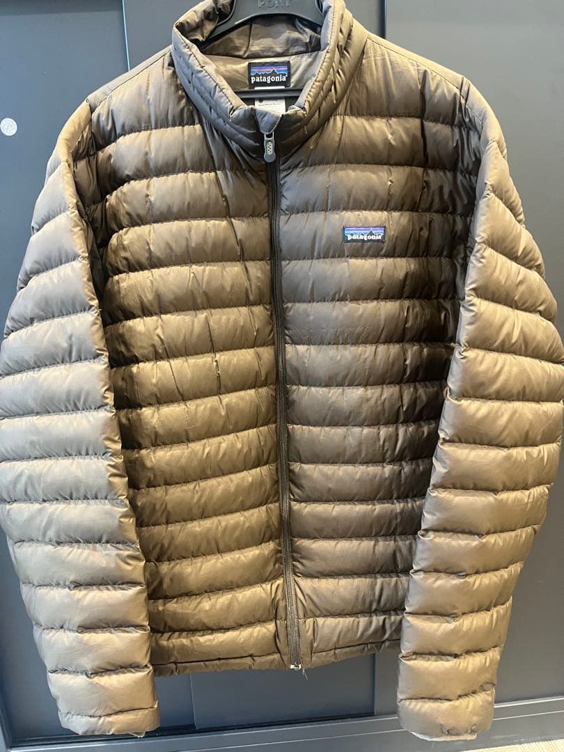 Patagonia L ダウンジャケット L オリーブ - メルカリ