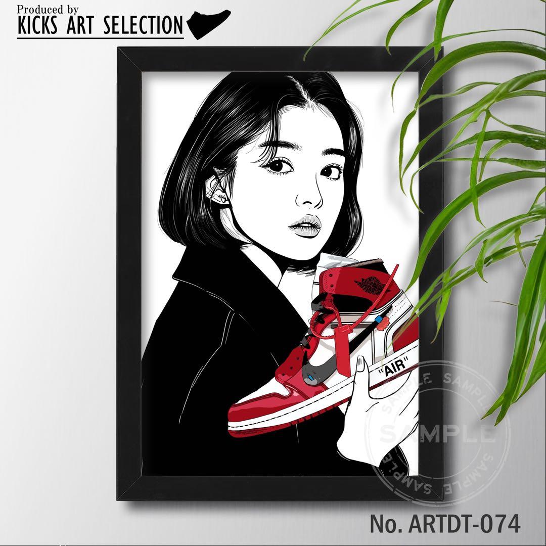 エアジョーダン1 オフホワイト kyneバックサイドワークス/スニーカー