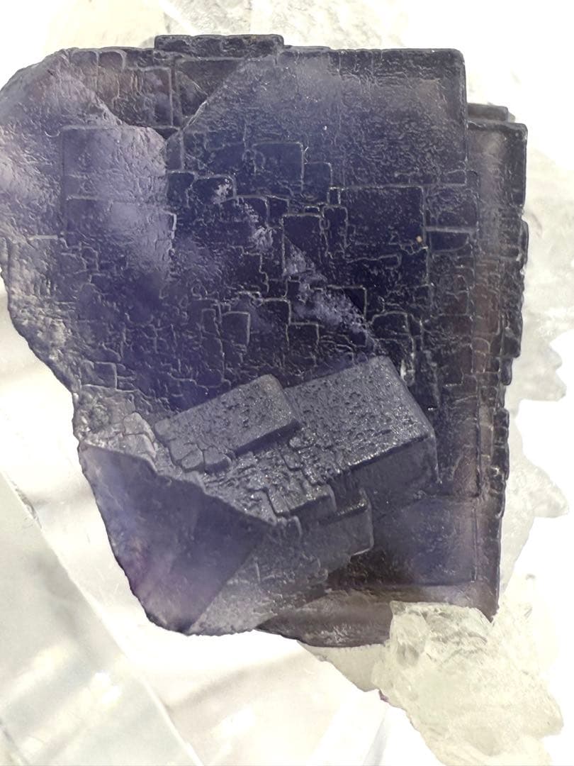 フローライト 犬牙カルサイト 共生 蛍石 原石 鉱物 標本 天然石