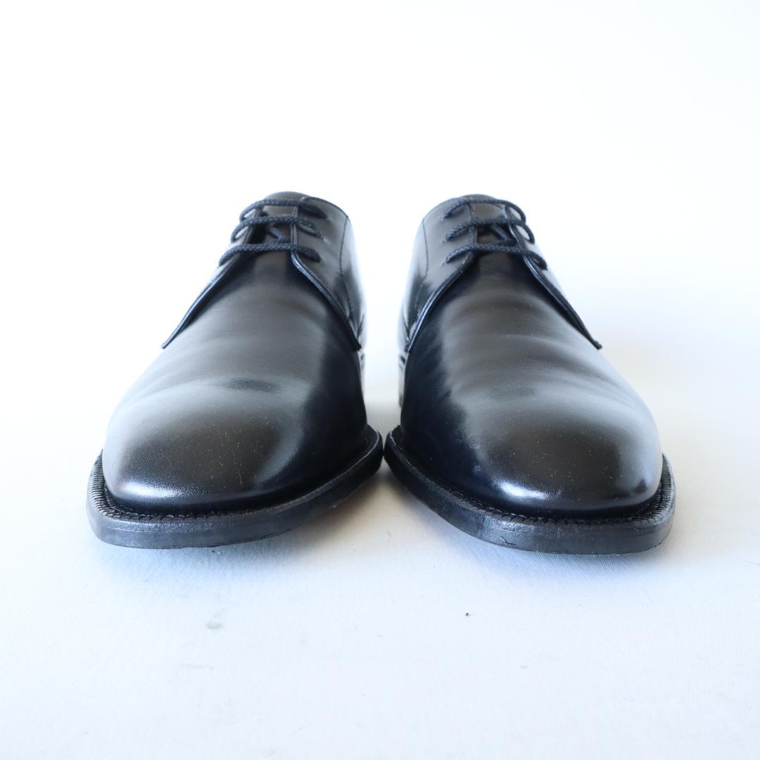 美品　バーバリー　大塚製靴　外羽根プレーントゥ　黒　25.5cm EEE