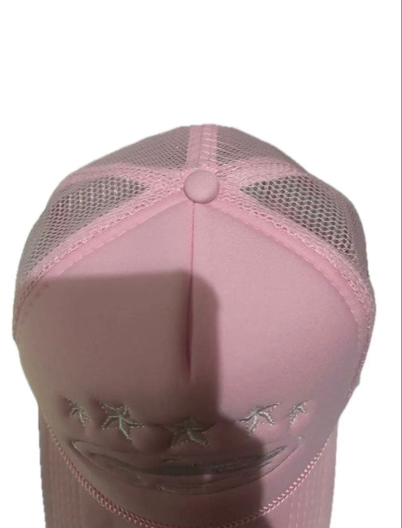 corteiz ピンクメッシュキャップ - メルカリ