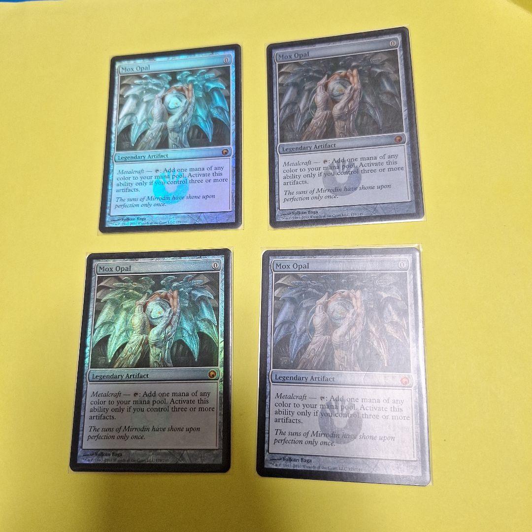 mtg オパールのモックス　初版　英語版 foil 4枚セット オパールのモックス/Mox Opal 英語 初版Foil 4枚セット