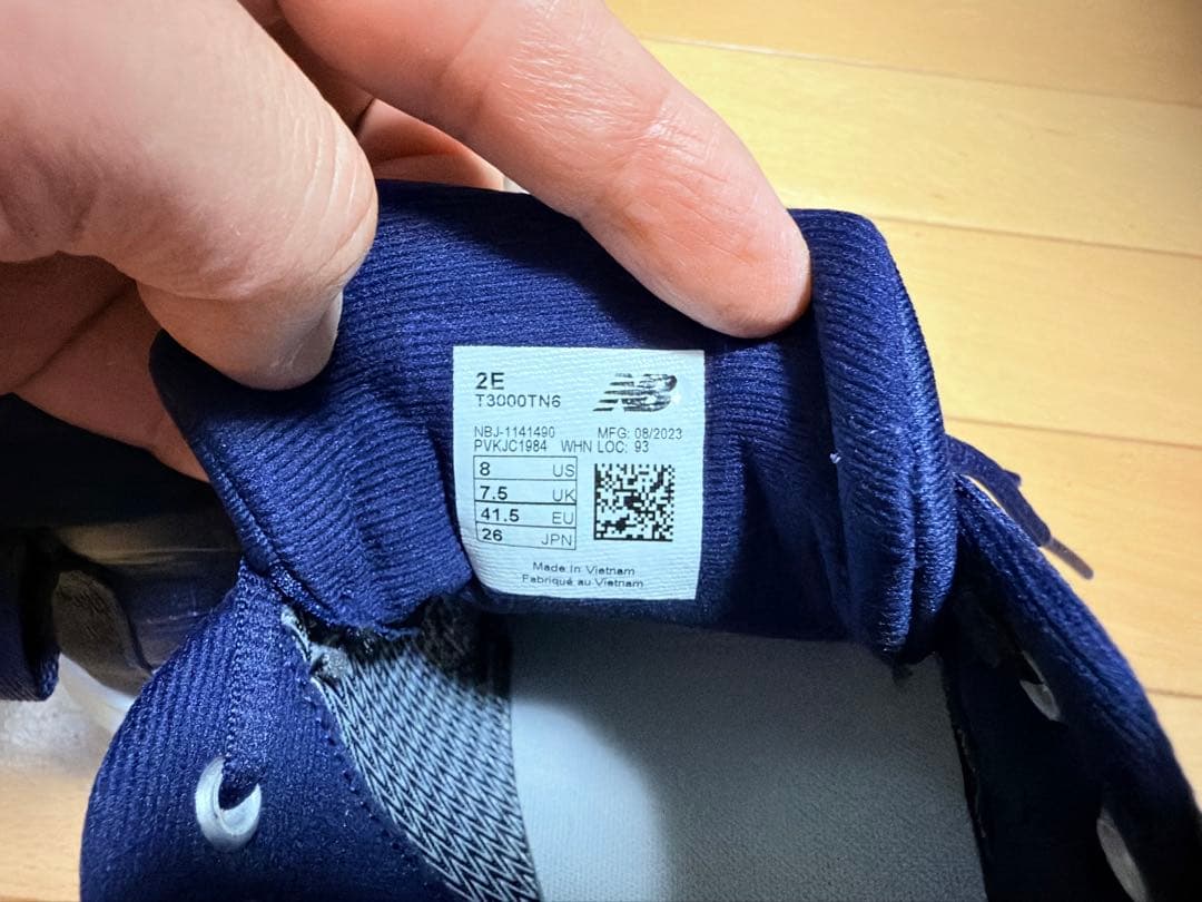 希少人気カラー T3000TN6 NAVY 新品 26.0cm