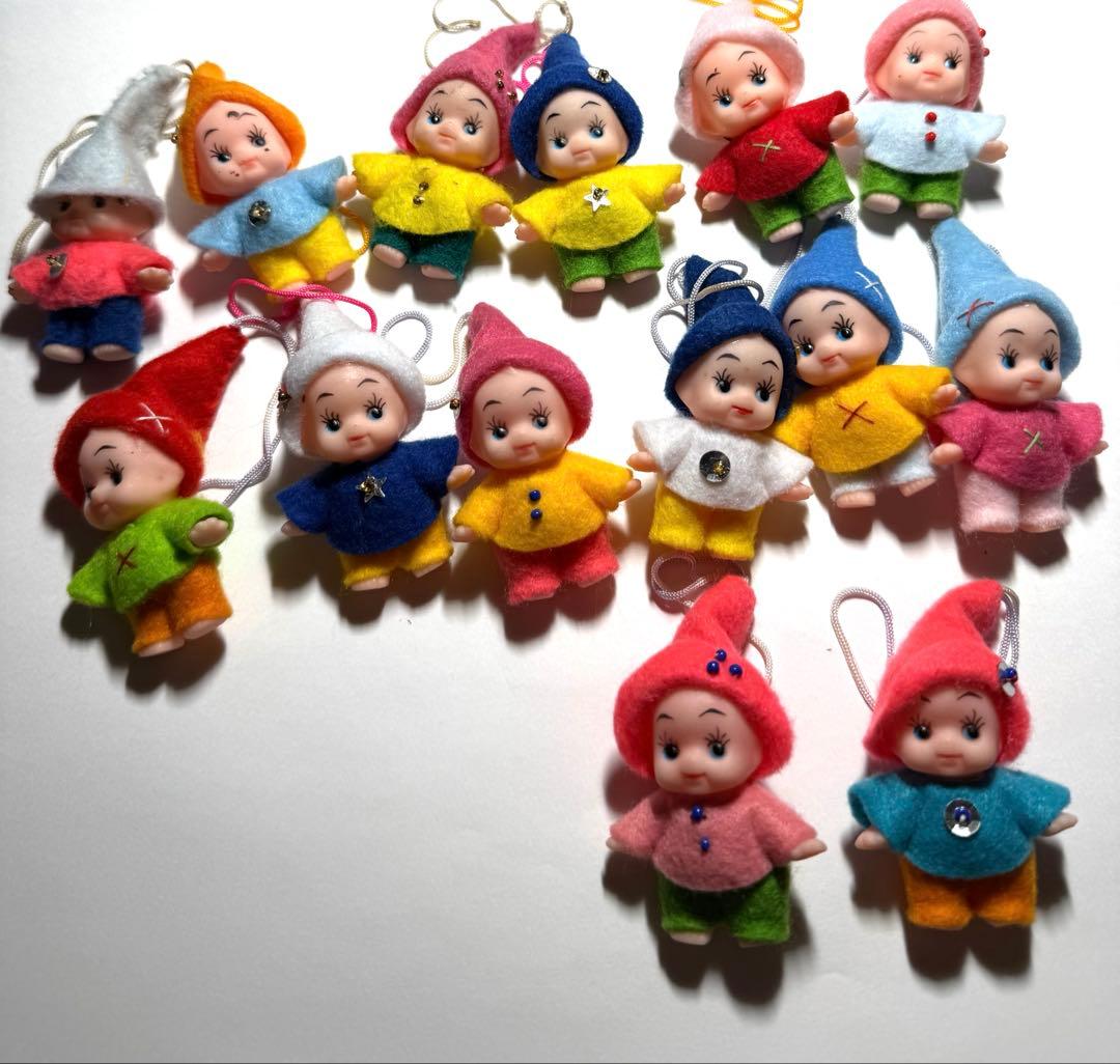 キューピー　フェルトハンドメイド　 人形ストラップ14個セット 昭和レトロ 2026年最新】キューピー人形 ハンドメイドの人気アイテム - メルカリ