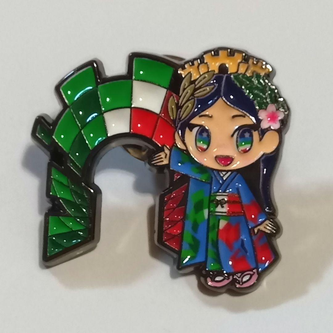 大阪関西万博 イタリア館 イタリアちゃん ピンバッジ - メルカリ