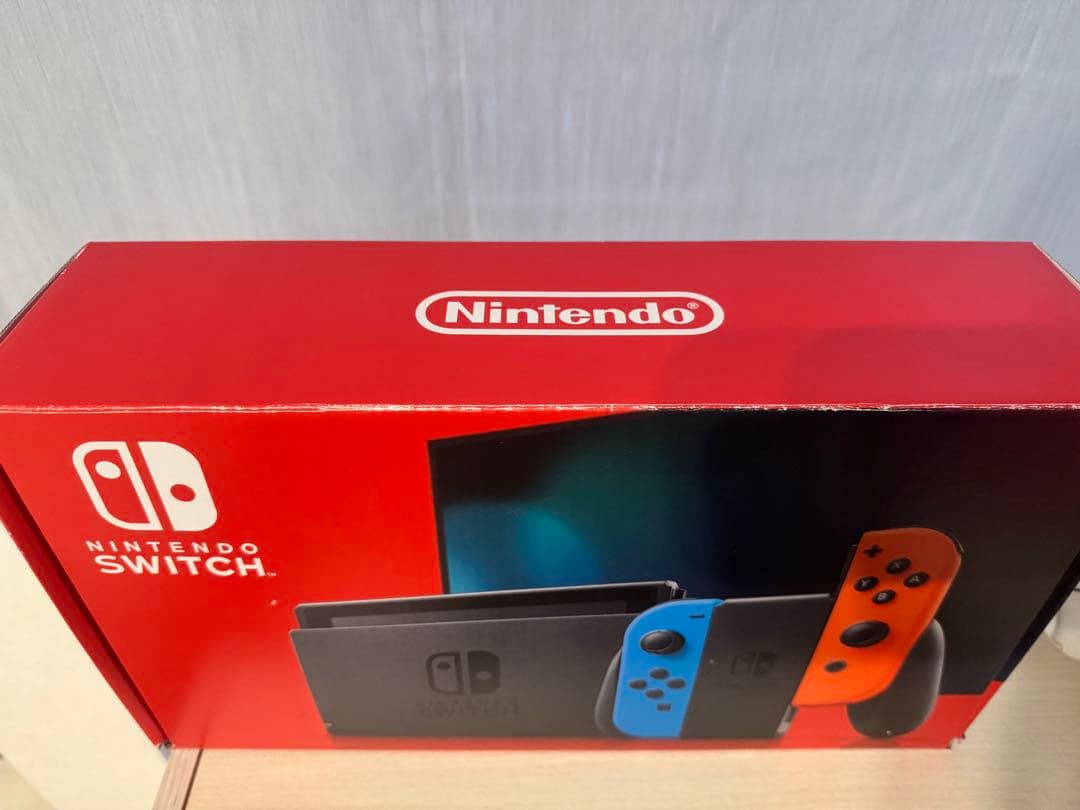 Nintendo Switch 本体 青/オレンジ Joy-Con付き - メルカリ