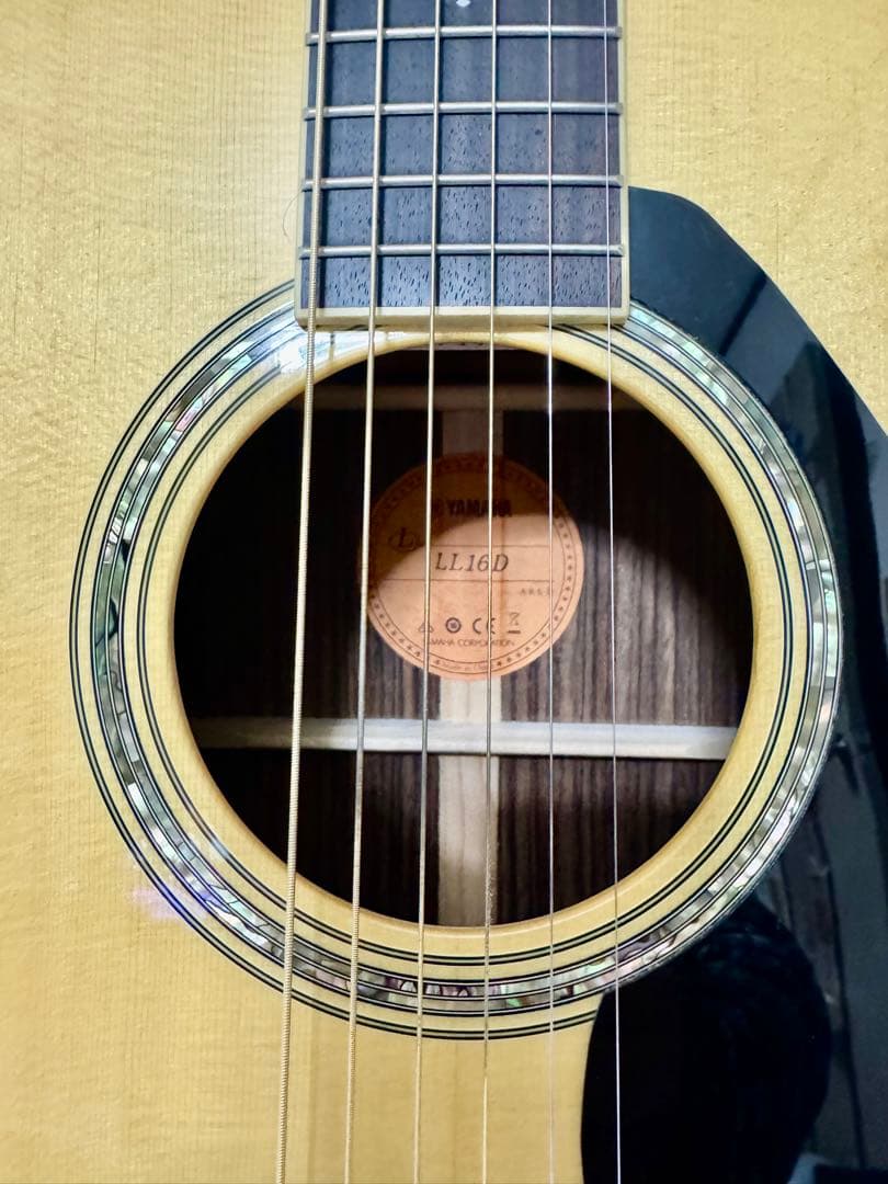 YAMAHA LL16D 黒ピックガード&アバロンブリッジピン - メルカリ