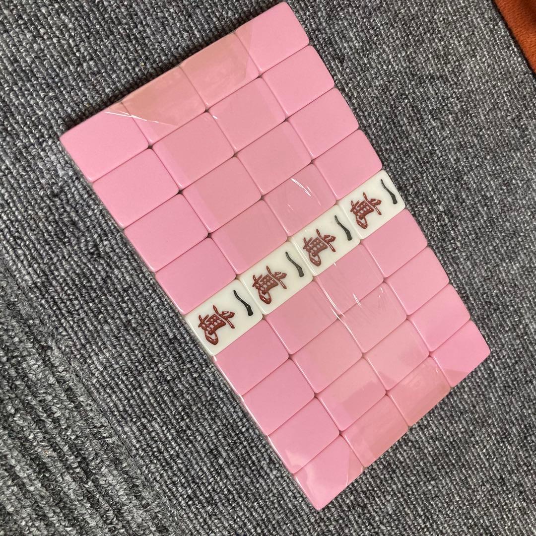 未使用品 麻雀牌 マツオカ 天和 背面ピンク ユリア樹脂 ITEM | 麻雀用具
