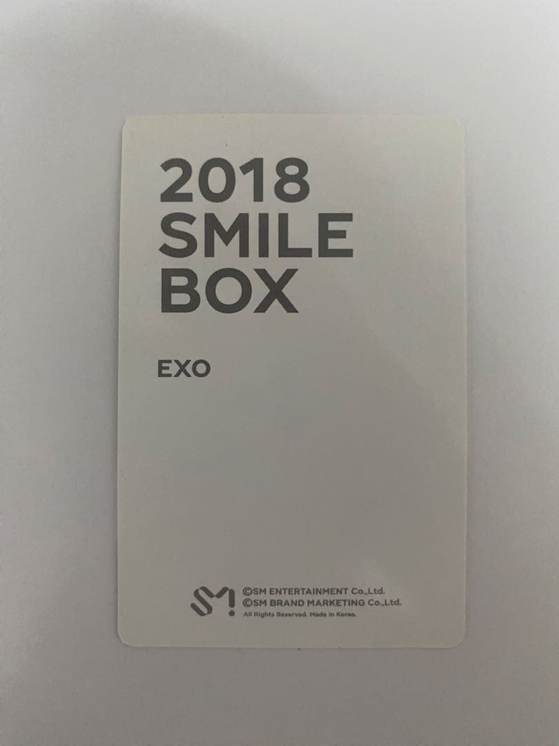 EXO シウミン トレカ スマイルボックス レア