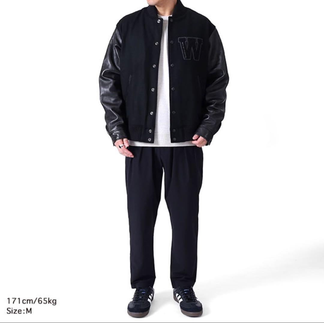 希少】ホワイトマウンテニアリング SCHOTT スタジャン ブラック M