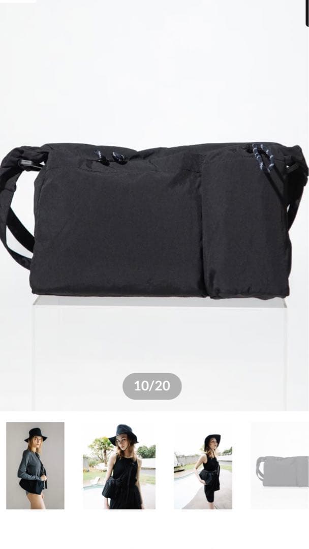 新品未使用 若槻千夏 WCJ 撥水 ショルダーバッグ WCJ-QU-108BK - メルカリ