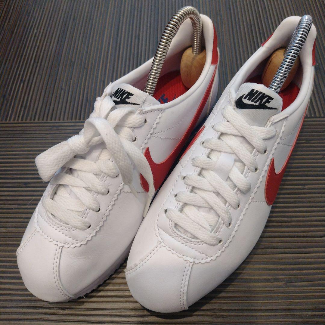 ナイキ レザーコルテッツ 白x赤 22.5センチ - メルカリ