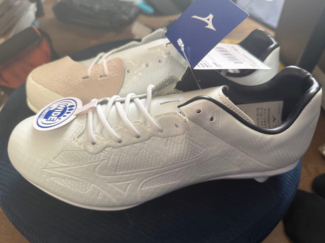 Mizuno 野球スパイクシューズ 26.5cm ホワイト　値下げ可