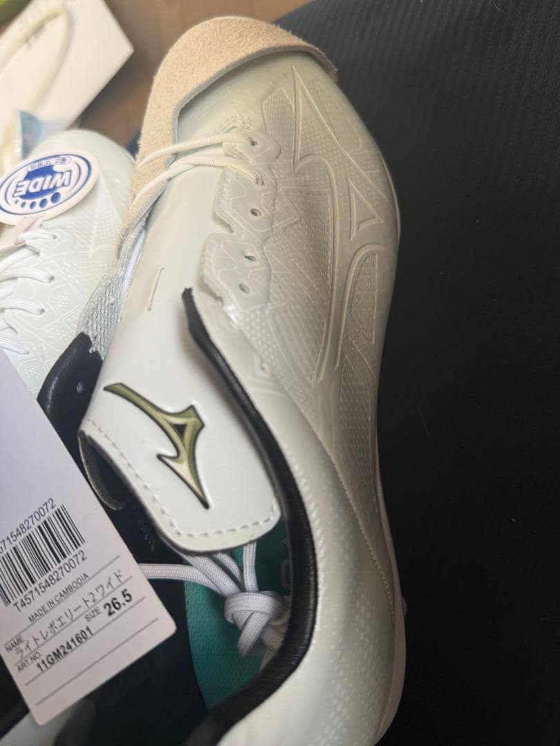 Mizuno 野球スパイクシューズ 26.5cm ホワイト　値下げ可