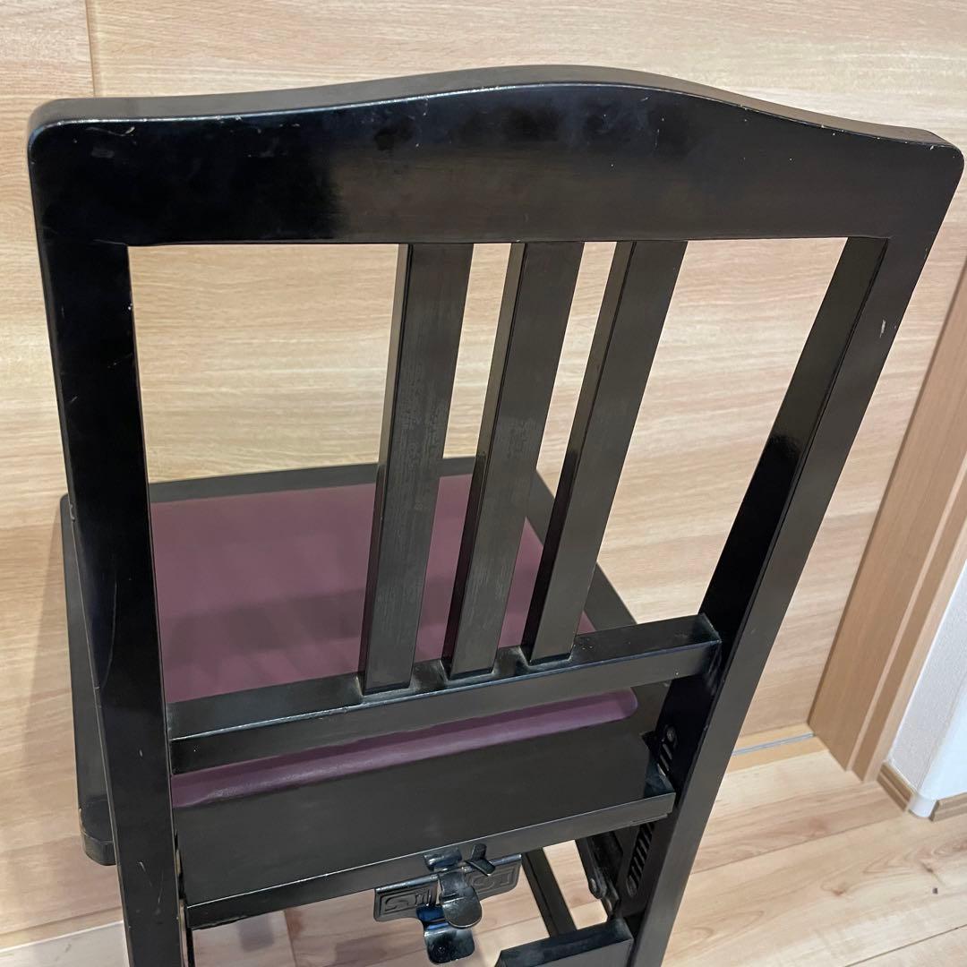 送料込】YAMAHA付属 トムソン椅子 ピアノ椅子 アップライト 高さ調整可能