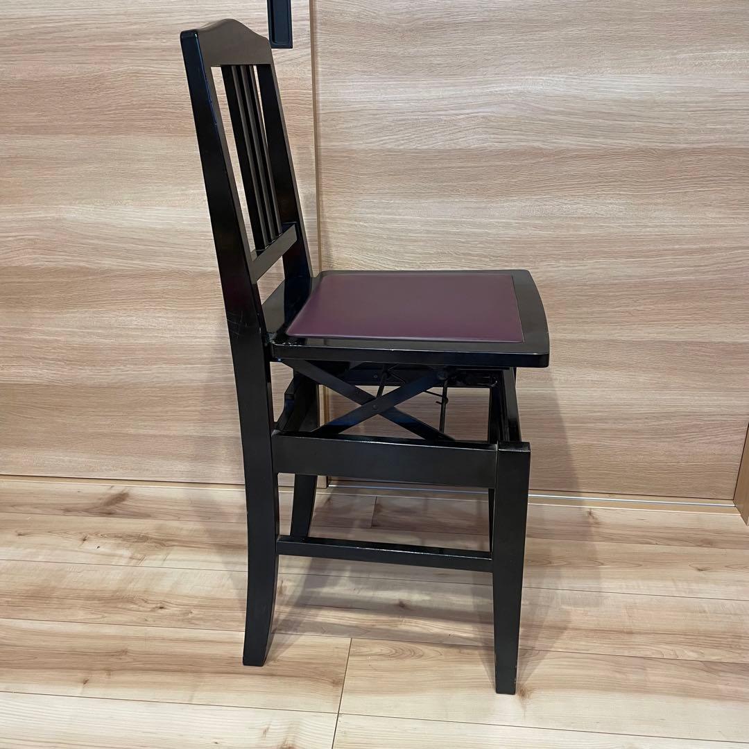 送料込】YAMAHA付属 トムソン椅子 ピアノ椅子 アップライト 高さ調整可能