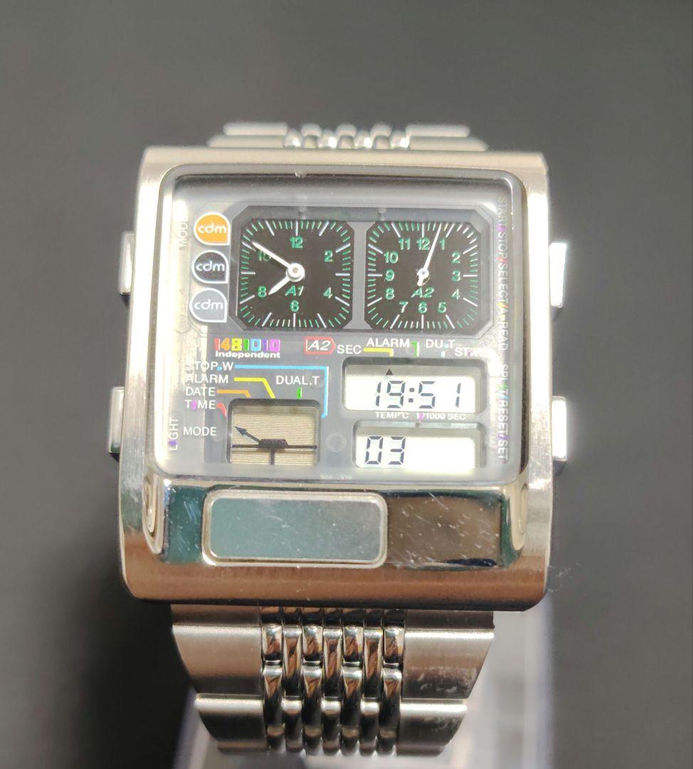 CITIZEN インディペンデント アナデジテンプ 稼働品 - メルカリ