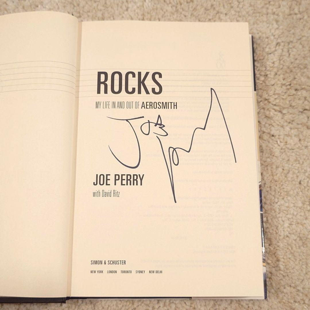 ☆ 直筆サイン入り Joe Perry (AEROSMITH) 自伝 初版