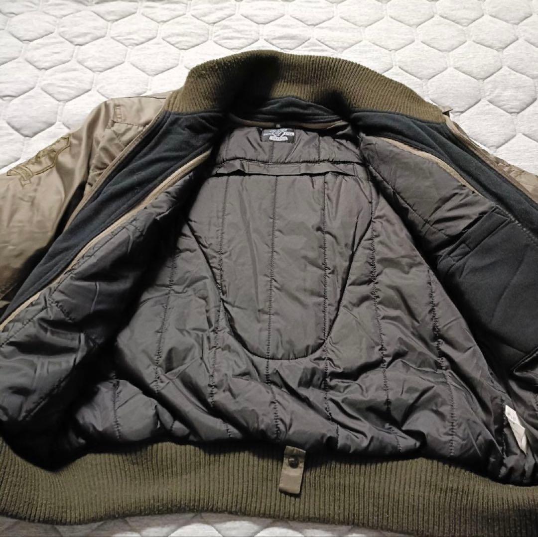 BAD BOY USA バイクジャケットカーキオリーブ Y2k プロテクター付き