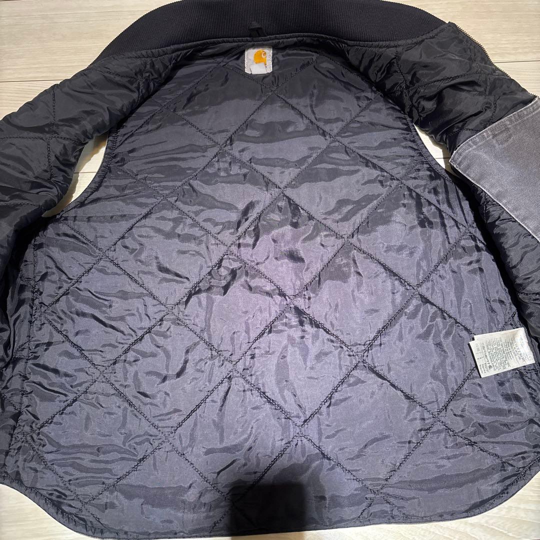 希少グレー・Lサイズ】カーハート ダックベスト V02 029 メキシコ製