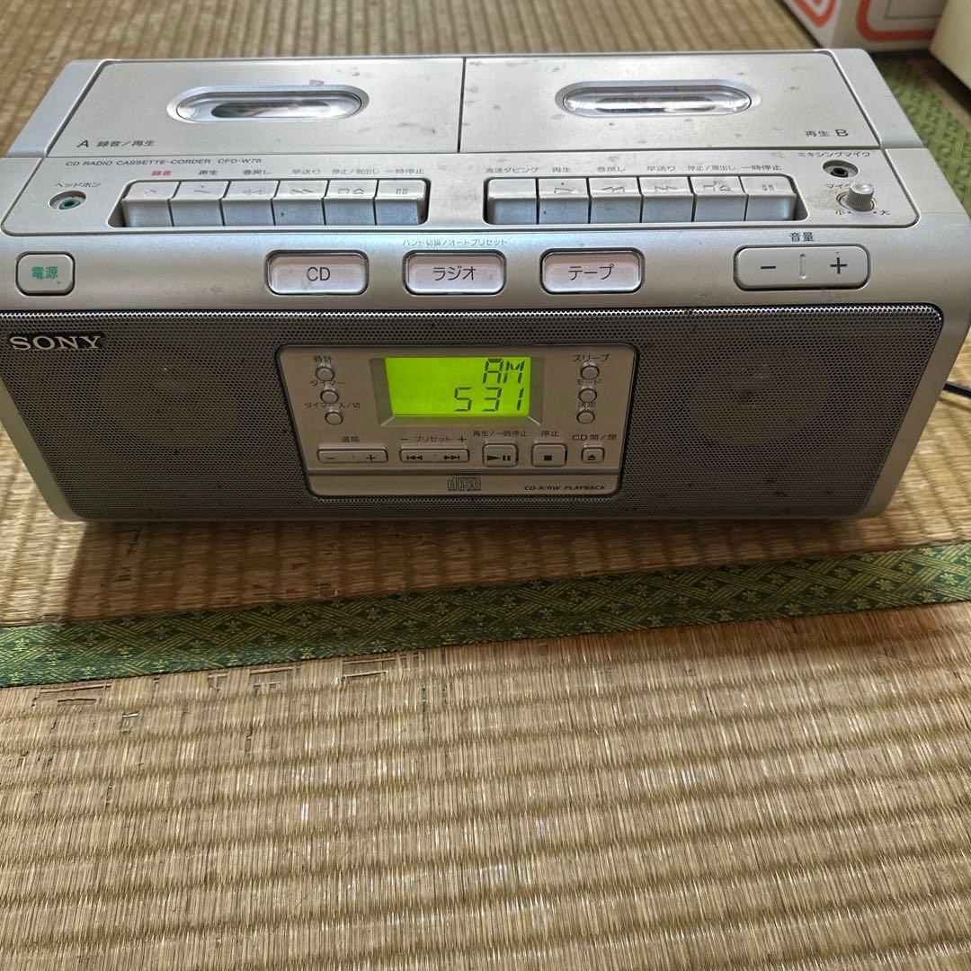 ソニー CFD-W78 ダブルカセット CDラジカセ ミニコンポ AM - メルカリ